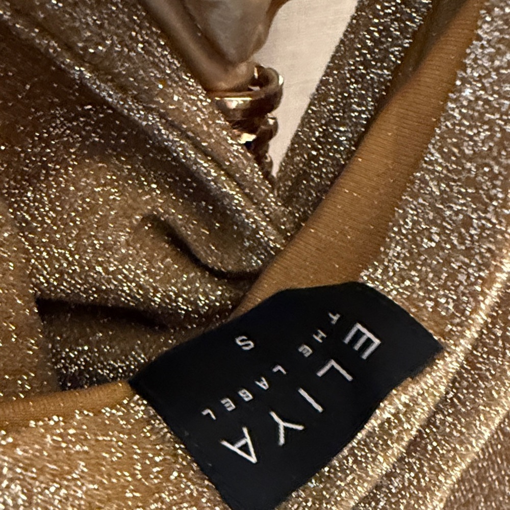 Glamorous Gold Chain-Accent Backless Dress - Picture 7 of 7